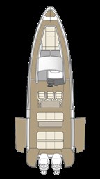 Saxdor 320 GTO deck layout