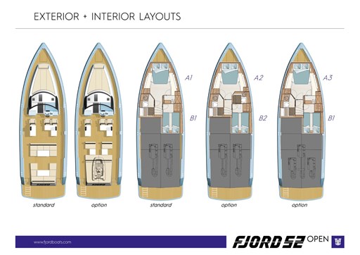 Fjord 52 Open layouts
