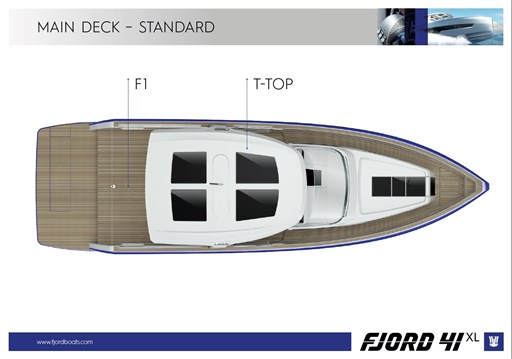 Fjord 41 XL main deck layout std