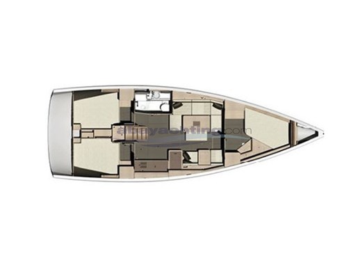 Abayachting Dufour 412 Grand Large usato-second hand layout 