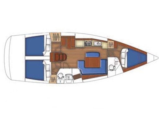 Layout Beneteau Oceanis 40