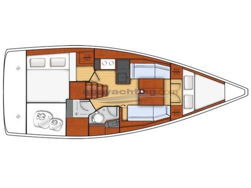 Abayachting Beneteau Oceanis 35.1 usata-second hand layout