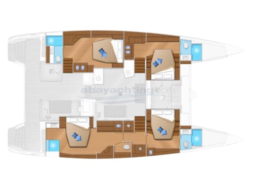 Abayachting Lagoon 52s usata-second hand layout (1)