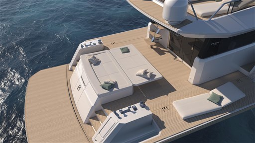 Luxury Pardo Yachts Endurance 60, 2025 model, featuring spacious deck and elegant design.