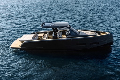 2026 Pardo Yachts 43 luxury yacht cruising on open water.