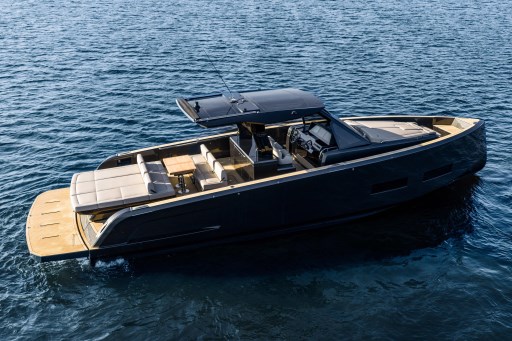 2026 Pardo Yachts 43 luxury yacht cruising on open water.