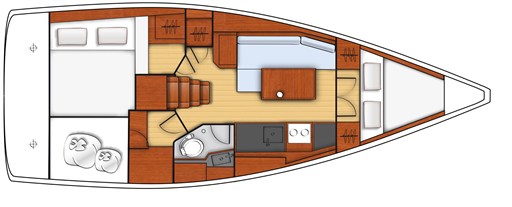 Beneteau-Oceanis-35.1 Layout