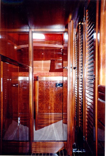 Boot Durchgang zur Achterkabine