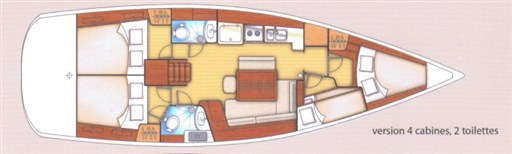 Oceanis 43 Family 20 4 cab. 2 toil.