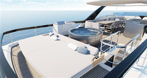 Azimut Grande 26 Fly view