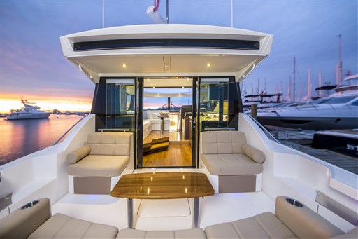 Tiara 44 Coupe salon from cockpit