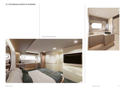 Magellano 60 owner's cabin details
