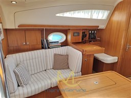 Nav station with sofa