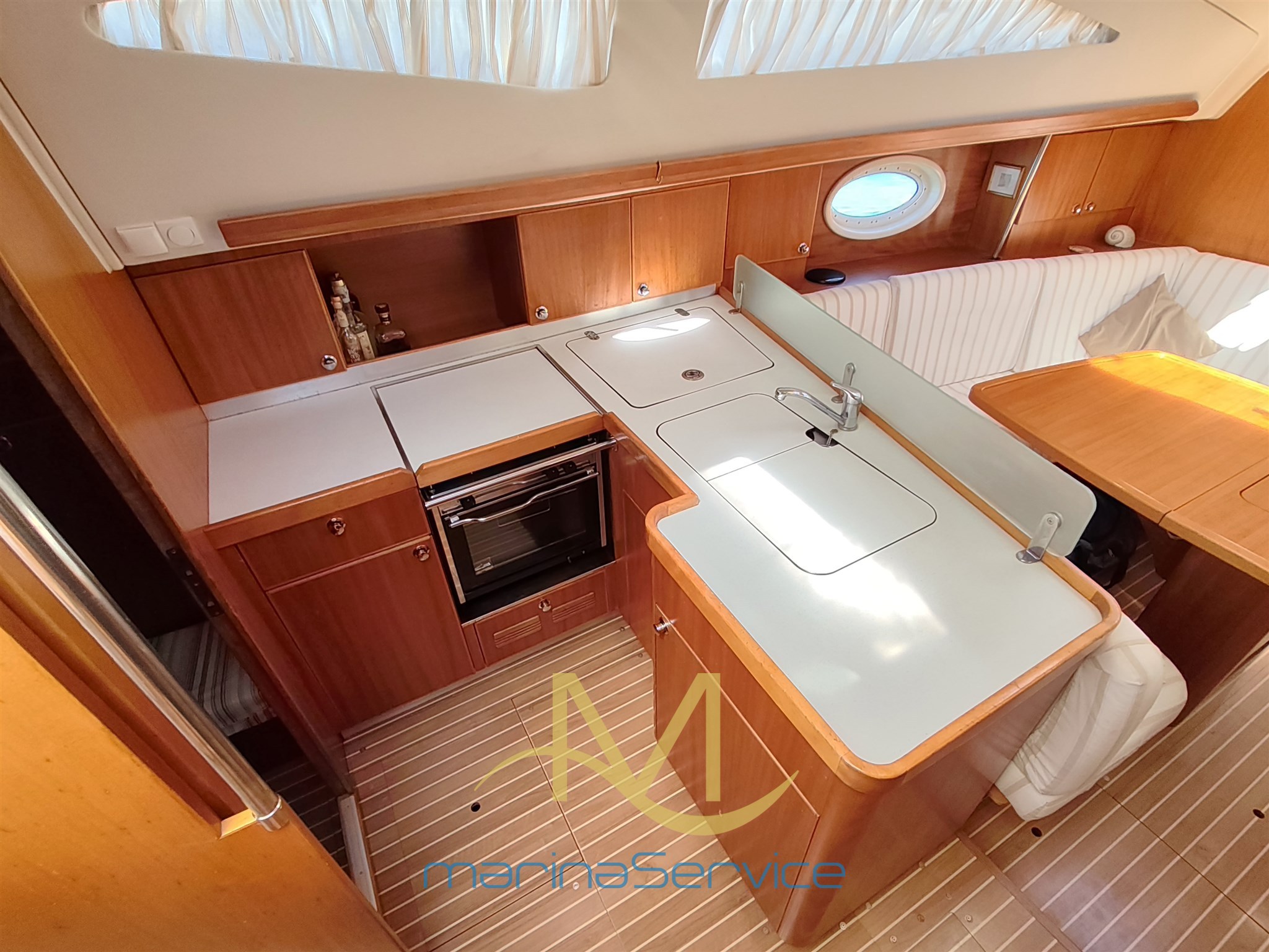 Galley with convertible dinette