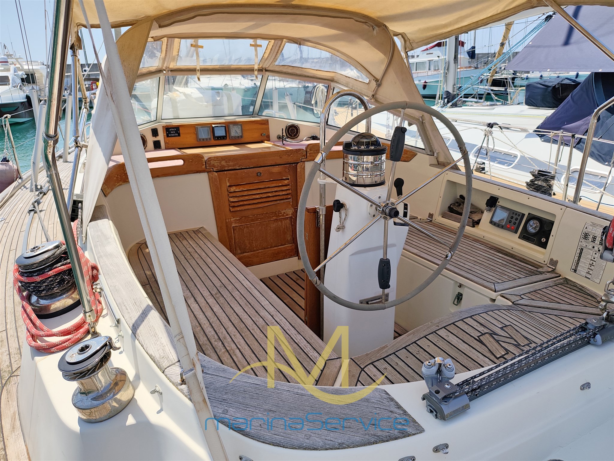 Cockpit on port