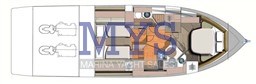 LAYOUT INTERNO CRANCHI ATLANTIQUE 43 FLY