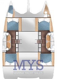 DUFOUR 44 CATAMARANS LAYOUT 4 CAB