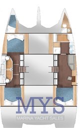 DUFOUR 44 CATAMARANS LAYOUT 3 CAB