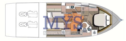 LAYOUT INTERNO CRANCHI ATLANTIQUE 43 FLY