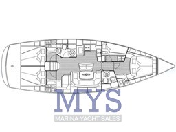 Bavaria 46 cruiser 2007 layout