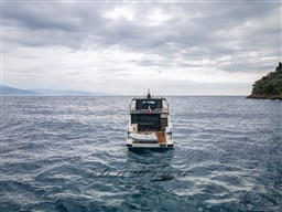 {E} View from stern