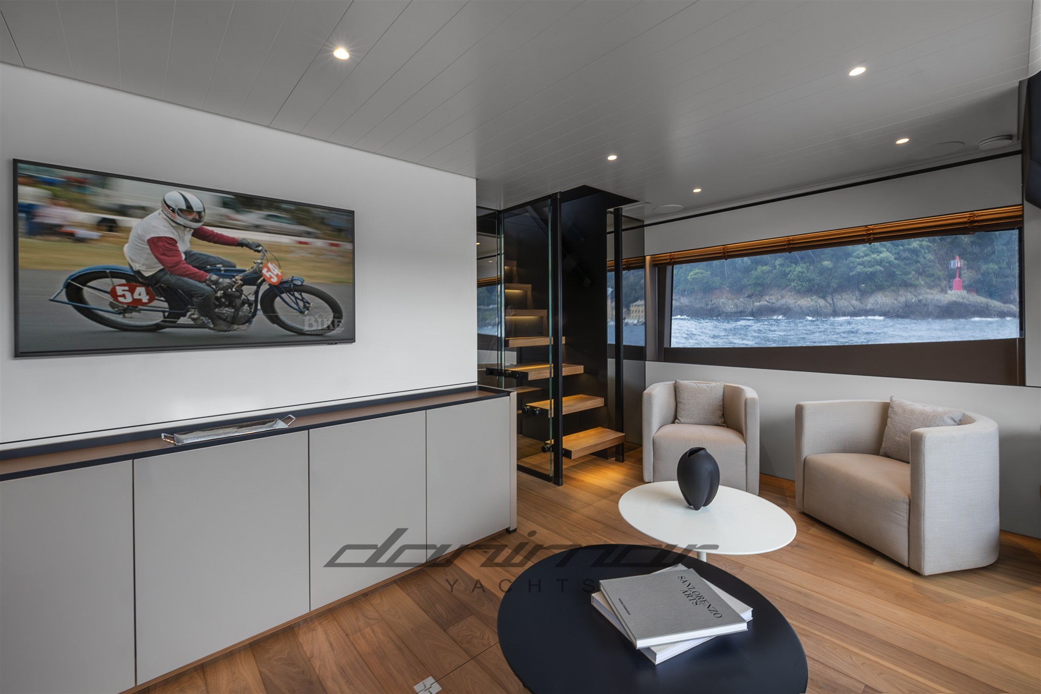 {I} Lower deck salon