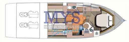 LAYOUT INTERNO CRANCHI ATLANTIQUE 43 FLY