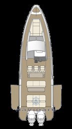 Saxdor 320 GTO deck layout