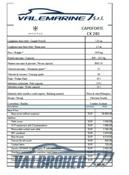 Config Capoforte 240 senza motore