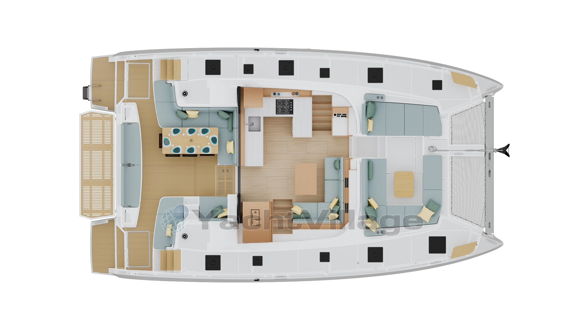 Lagoon 47 lay-out
