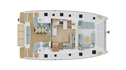Lagoon 47 lay-out