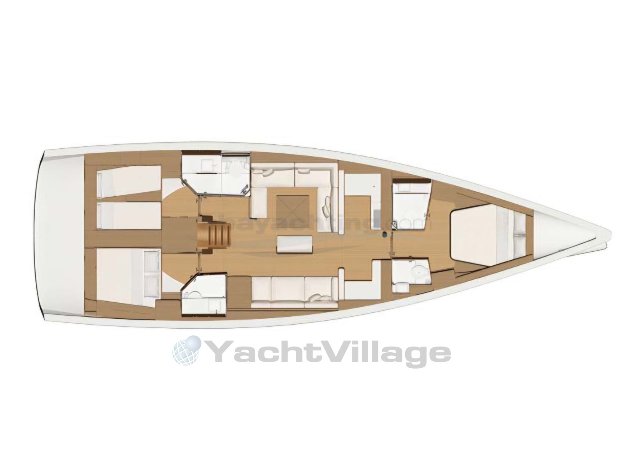 Abayachting Dufour 520 Grandlarge usata-second hand layout (1)
