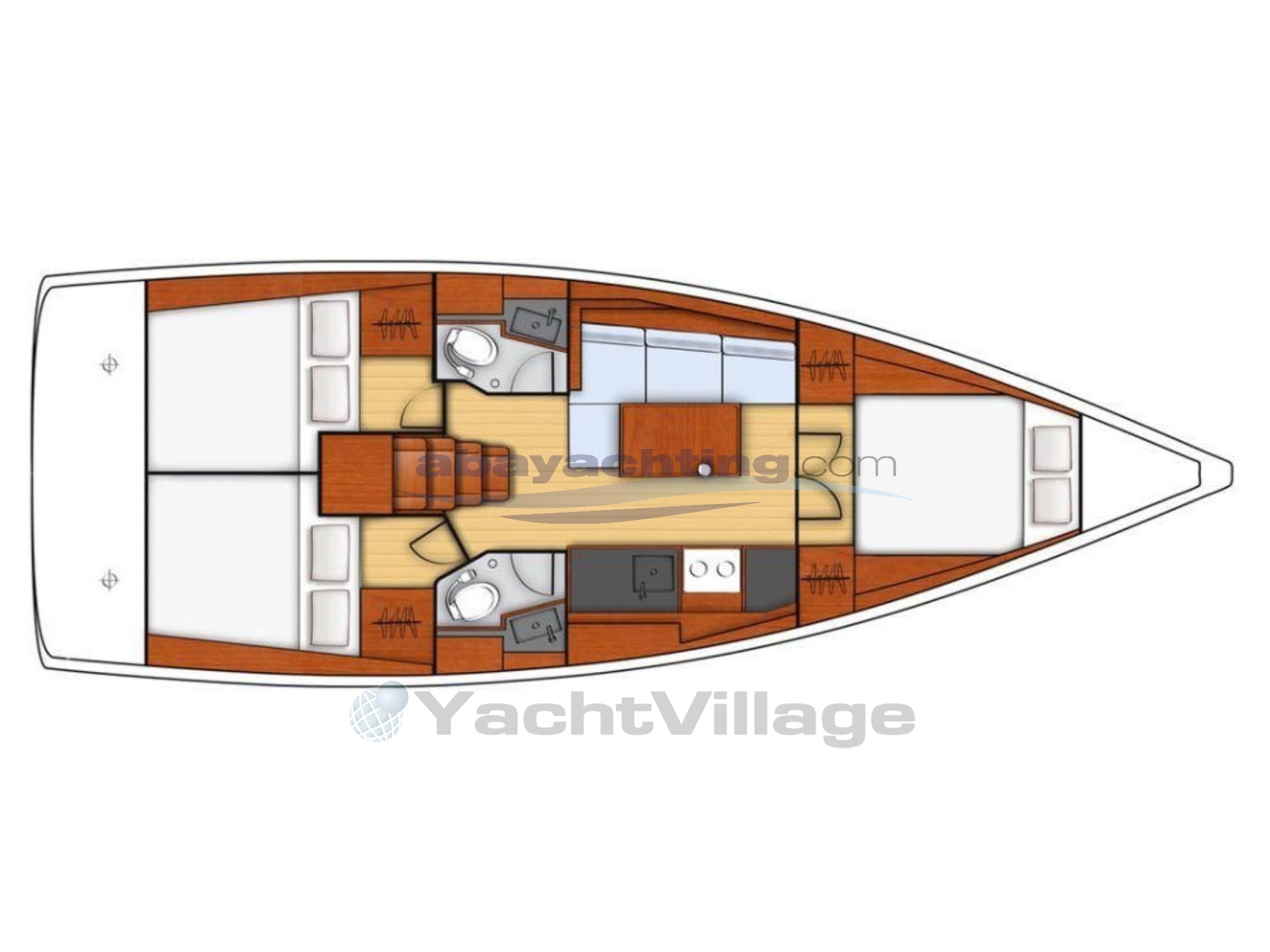 Abayachting Beneteau Oceanis 38.1 usato-Second hand layout