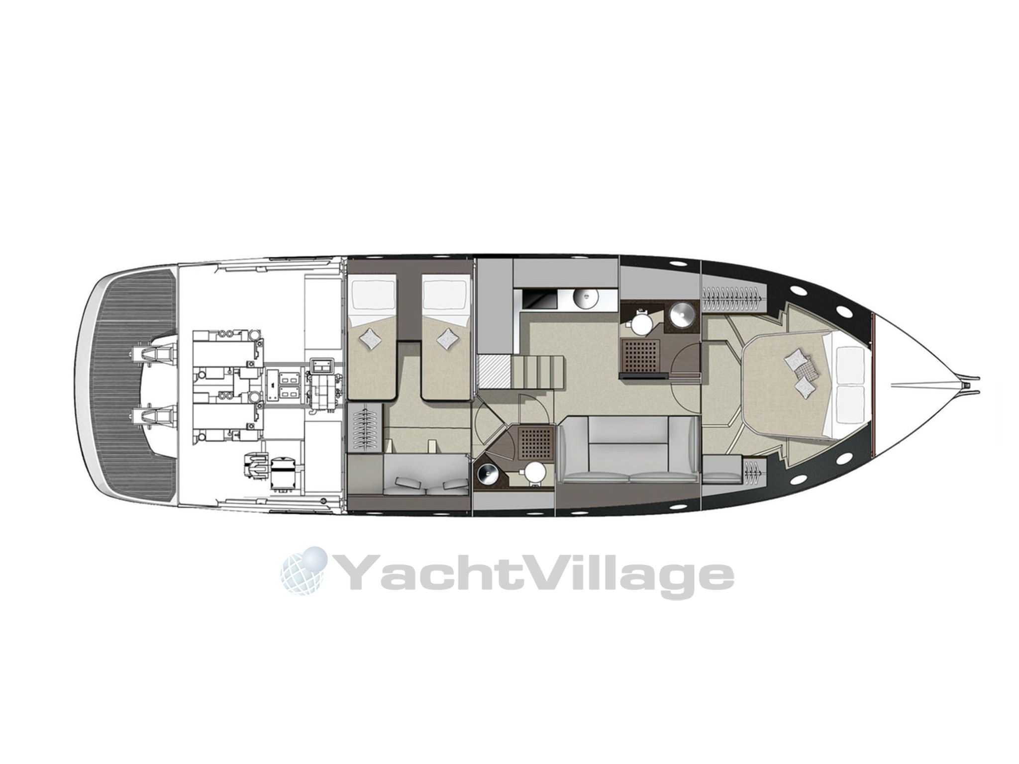 Abayachting Layout Cranchi M44
