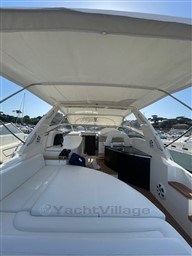 Luxurious 2013 Rio Yachts Rio 36 with spacious deck and elegant seating area.