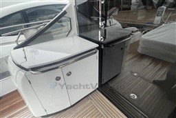 2020 Azimut S6 yacht interior with sleek cabinetry and modern design elements.