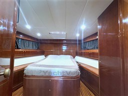 Luxurious cabin interior of 2000 Rizzardi CR 53 Top Line yacht.