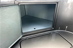 Open storage compartment in a 2020 Seafury Hawker 725 vehicle.