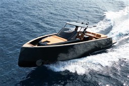 2022 Pardo Yachts P43 cruising on open water, showcasing sleek design and performance.