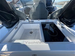 2023 Pardo Yachts 38 kitchen area with sink and stove, featuring modern design.