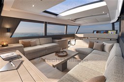 Luxurious interior of the 2026 Pardo Yachts GT65.