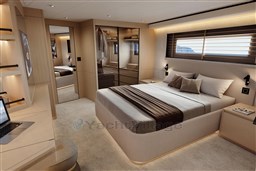 Luxurious cabin of Pardo Yachts GT65, model year 2026.