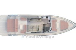 2026 Pardo Yachts GT65 floor plan layout.