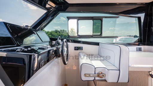Interior of 2024 Apreamare GOZZO 38 CABIN, featuring sleek design and modern controls.