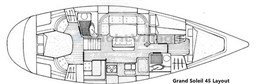 Grand Soleil 45 Layout Cabin