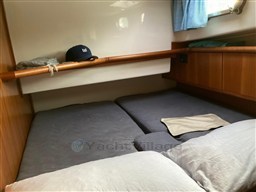 Blue guest cabin