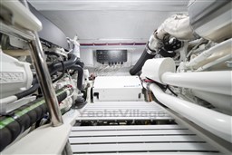 Tiara EX54 engine room detail