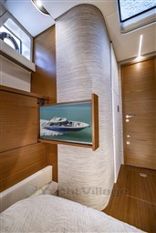 Tiara 56LS owner's cabin tv