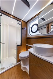 Tiara 56LS owner's bathroom