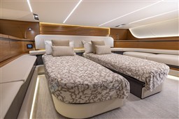 Tiara 56LS guest berth convertible in twin